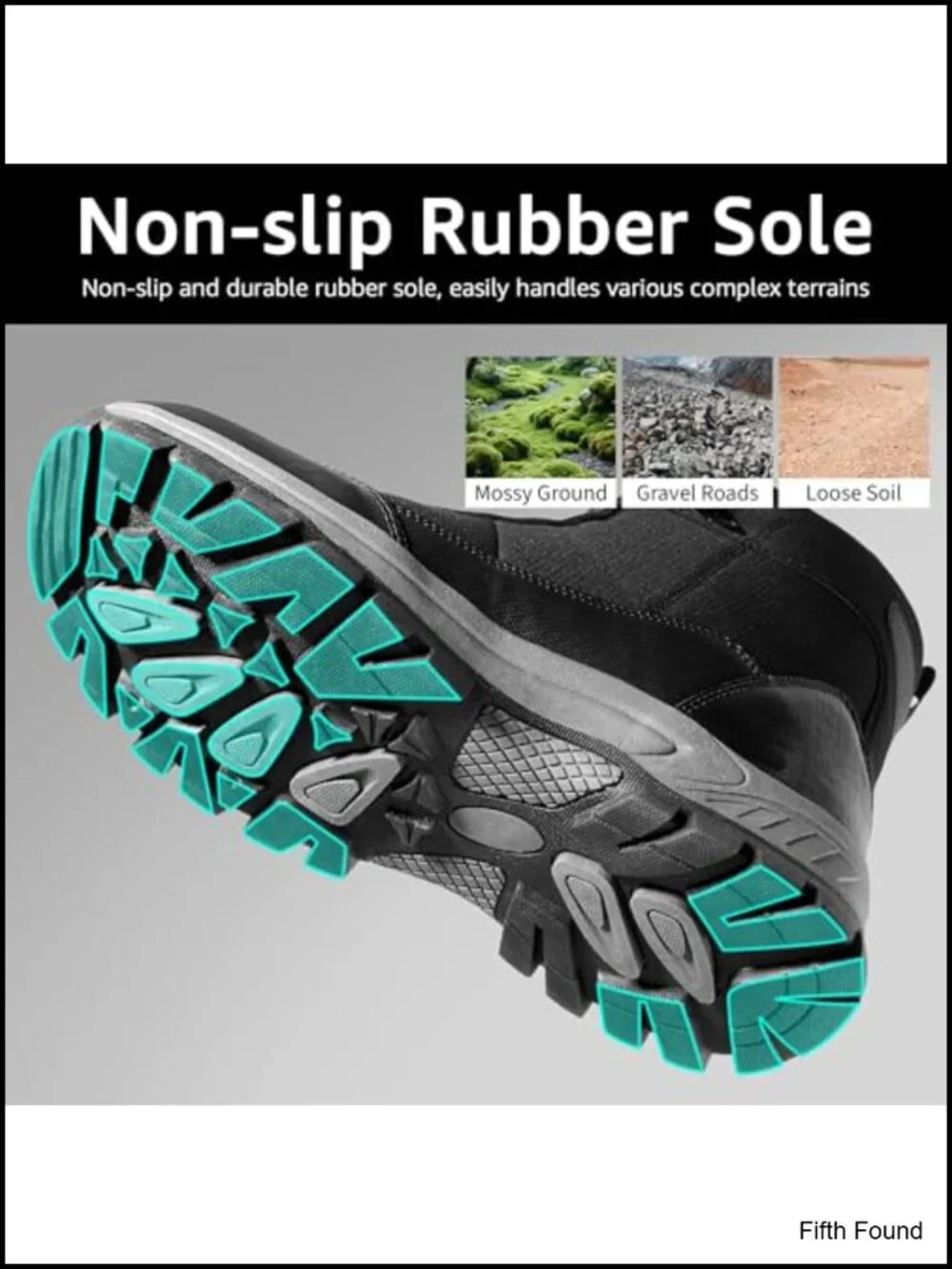 Waterproof Hiking Boots Lightweight Mid Ankle Work Boots Non-Slip Outdoor Shoes